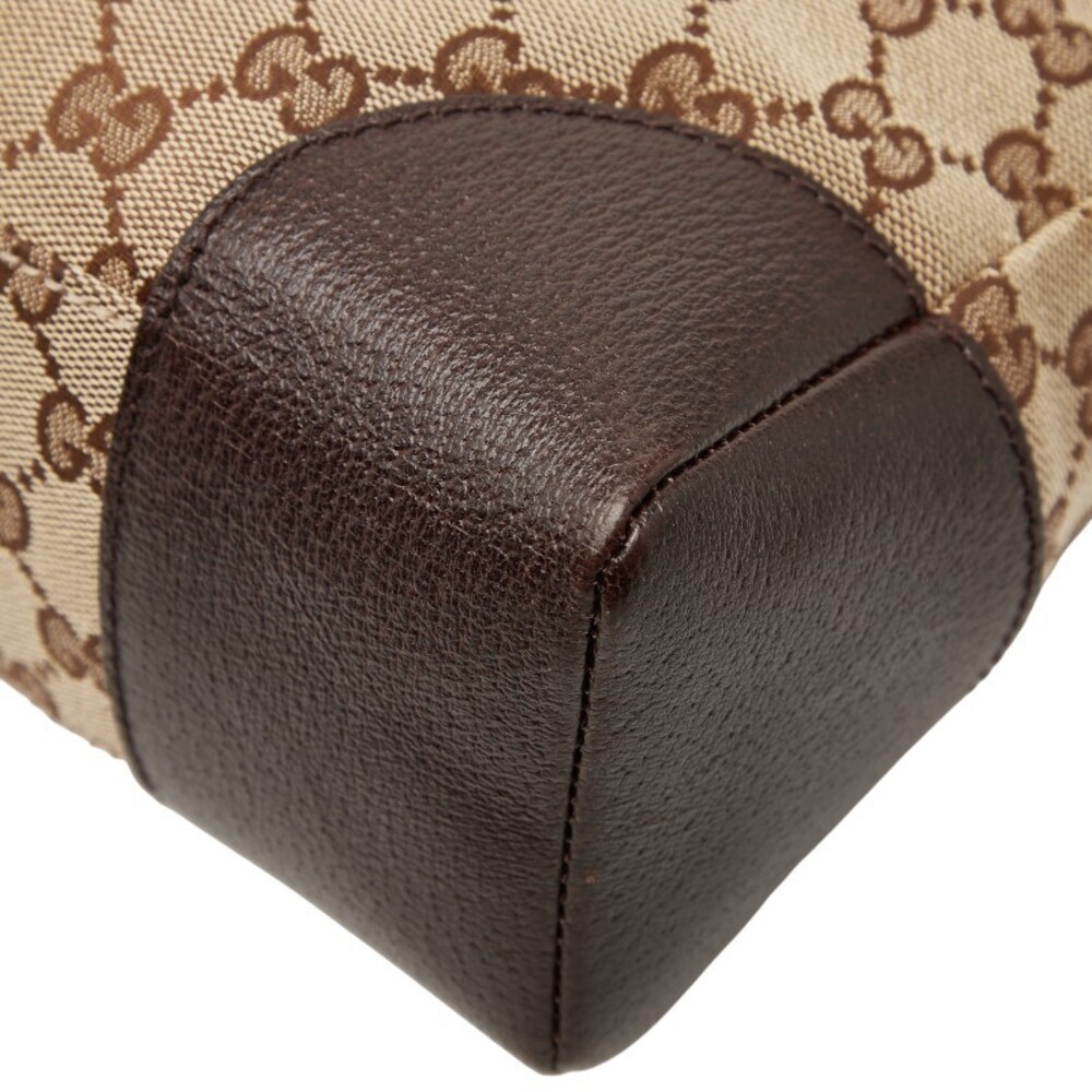 Gucci GG Brown Crossbody Leather Bag Shoulder Canvas - Picture 6 of 9